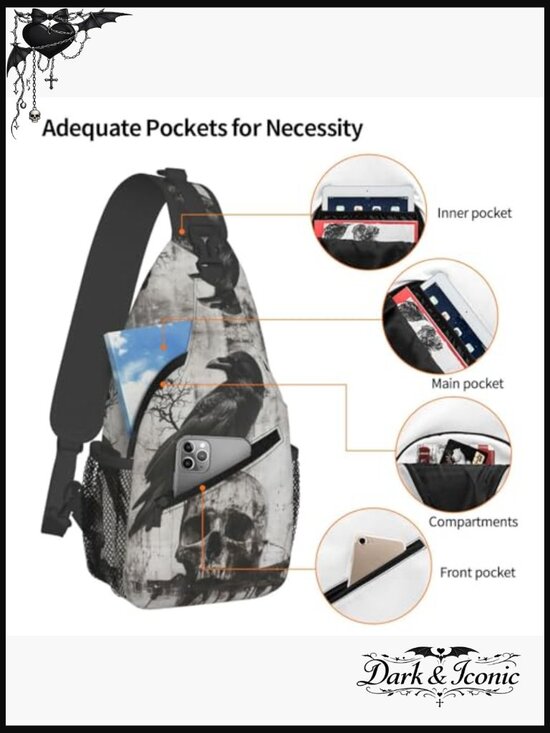 Lightweight Waterproof Sling Backpack Daypack Crossbody Bag for Hiking Travel main image 7
